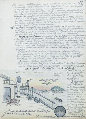 Lot 87, Auction  109, Croisière du "Cuba" 1932, Kreuzfahrttagebuch in 3 Faszikeln
