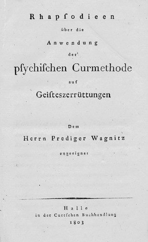 Lot 335, Auction  109, Reil, Johann Christian, Rhapsodien über die Anwendung d. Curmethode...