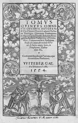 Lot 1147, Auction  109, Luther, Martin, Tomus quintus omnium operum. 