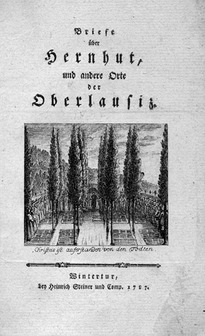 Lot 1191, Auction  109, Schmidt, Christan Gottlieb, Briefe über Hernhut, und andere Orte in der Oberlausitz