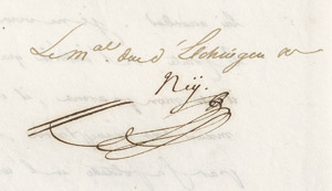 Lot 2605, Auction  109, Ney, Michel, Herzog von Elchingen, Fürst von der Moskwa, Brief 1814