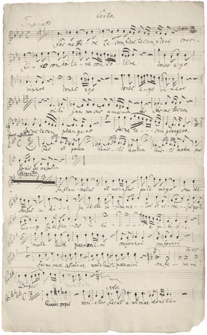 Lot 2665, Auction  109, Louis Spohr, Eigenh. Musikmanuskript „Fac me vere tecum.“ 