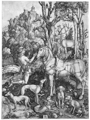 Lot 5077, Auction  109, Dürer, Albrecht, Der hl. Hubertus, auch Eustachius genannt