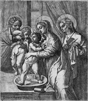 Lot 5083, Auction  109, Facchetti, Pietro, Die Jungfrau Maria, den Jesusknaben waschend