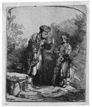 Lot 5171, Auction  109, Rembrandt Harmensz. van Rijn, Abraham mit Isaak sprechend