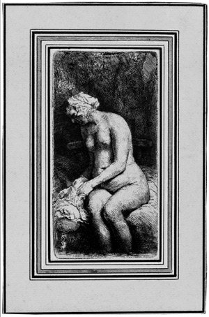 Lot 5187, Auction  109, Rembrandt Harmensz. van Rijn, Sitzende Frau mit den Füßen im Wasser