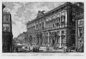 Lot 5603, Auction  109, Piranesi, Giovanni Battista, Veduta del Palazzo fabbricato sul Quirinale