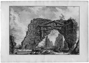 Lot 5612, Auction  109, Piranesi, Giovanni Battista, Avanzi d'un portico coperto... Frascati. 