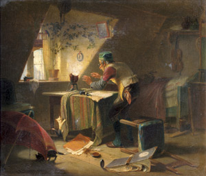 Lot 6144, Auction  109, Naumann, Karl Georg, Der Gelehrte in seinem Studierzimmer