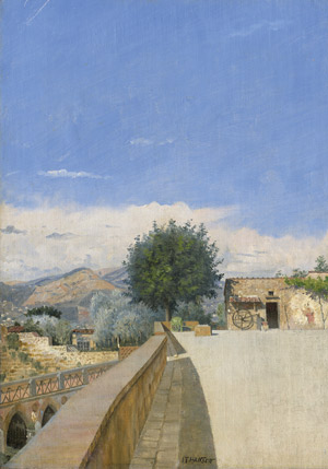 Lot 6163, Auction  109, Hansen, Joseph Theodor, Straßenansicht in Süditalien