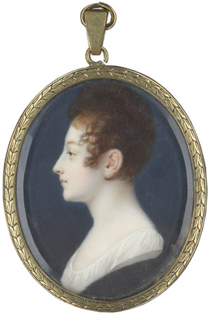 Lot 6233, Auction  109, Bourgeois, Charles Guillaume Alexandre, Bildnis einer jungen Dame im Profil nach links