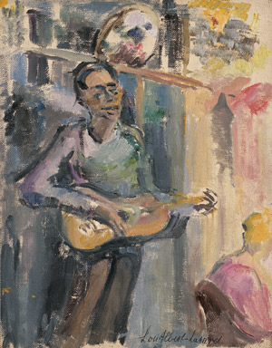 Lot 7005, Auction  109, Albert-Lasard, Lou, Guitariste à Montmartre au Cabaret