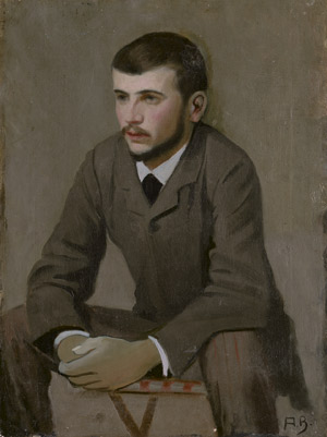 Lot 7030, Auction  109, Belgisch, Porträt eines sitzenden jungen Mannes 
