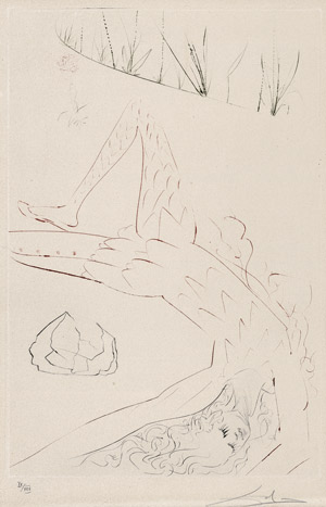 Lot 7080, Auction  109, Dalí, Salvador, Tristan blessé