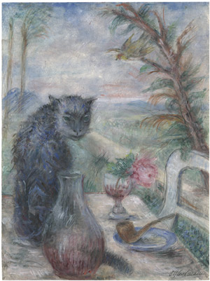 Lot 7147, Auction  109, Gleichmann, Otto, Stilleben mit Katze