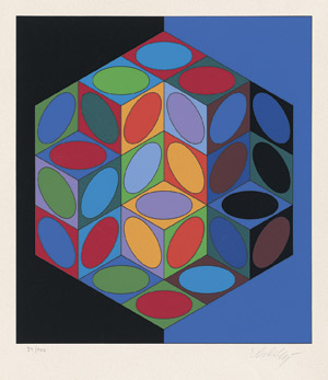 Lot 7433, Auction  109, Vasarely, Victor, Geometrische Kompostion