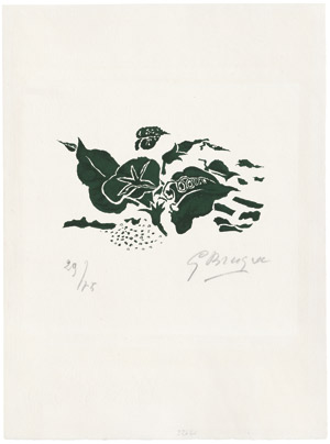 Lot 8027, Auction  109, Braque, Georges, Lettera Amorosa (Le liseron vert)