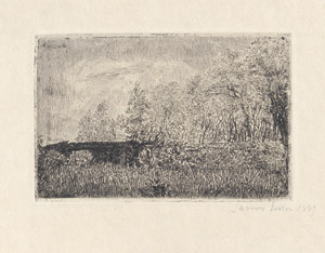 Lot 8047, Auction  109, Ensor, James, Le pont rustique