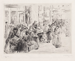 Lot 8149, Auction  109, Liebermann, Max, Judenstraße