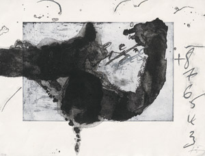 Lot 8252, Auction  109, Tàpies, Antoni, Un vase de terre crue et le T du nom de Tàpies 