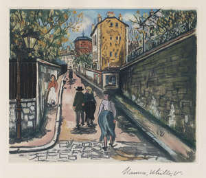 Lot 8266, Auction  109, Utrillo, Maurice, La Rue Norvins à Montmartre