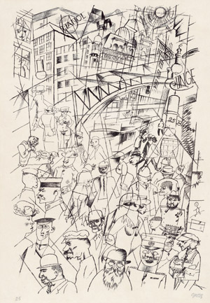 Lot 8530, Auction  109, Grosz, George, Friedrichstraße