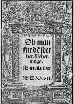 Lot 1118, Auction  110, Luther, Martin, Ob man fur dem sterben