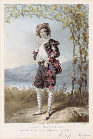 Lot 2052, Auction  110, Woolgar, Sarah Jane, Miss Woolgar, as Duke Albert in the Phantom Dancers. 