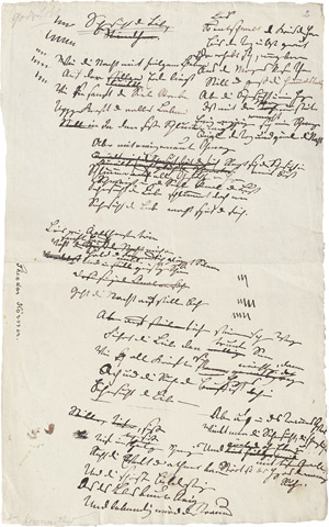 Lot 2199, Auction  110, Körner, Theodor, Gedichtmanuskript