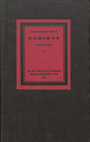 Lot 3037, Auction  110, Benn, Gottfried, Gehirne. Novellen