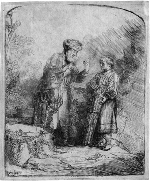 Lot 5183, Auction  110, Rembrandt Harmensz. van Rijn, Abraham und Isaak