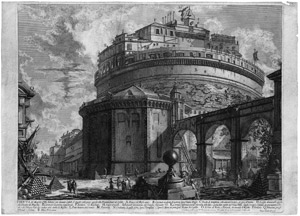 Lot 5602, Auction  110, Piranesi, Giovanni Battista, Veduta del Mausoleo d'Elio Adriano (Castello d'Angelo)