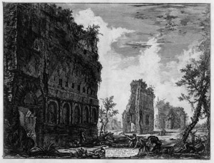 Lot 5614, Auction  110, Piranesi, Giovanni Battista, Veduta degli Avanzi della Circonferenza ... della Villa Adriana