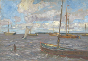 Lot 6232, Auction  110, Antoine, Otto, Stimmung I: Fischerboote an der Küste vor Usedom