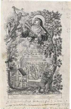 Lot 6475, Auction  110, Göz, Gottfried Bernhard, Die selige Elisabeth von Reute