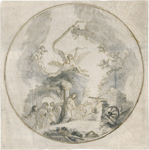 Lot 6477, Auction  110, Bergmüller, Johann Georg - Werkstatt, Die Geburt Christi