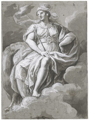 Lot 6508, Auction  110, Baratta, Carlo Alberto, Juno mit dem Pfau in Wolken thronend