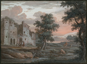 Lot 6553, Auction  110, Dietzsch, Johann Christoph, Flusslandschaft im Abendlicht