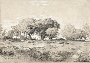 Lot 6682, Auction  110, Hertel, Albert, Landschaft auf Vilm bei Rügen