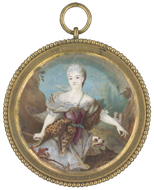 Lot 6818, Auction  110, Loutherbourg, Philip Jakob I. de, Junge Frau als Diana mit ihren Hunden in einer Landschaft