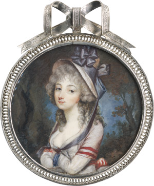 Lot 6872, Auction  110, Hénard, Charles, Bildnis einer jungen Frau mit Strohhut