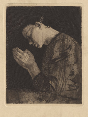 Lot 7207, Auction  110, Kollwitz, Käthe, Betendes Mädchen