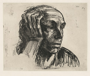 Lot 7211, Auction  110, Kollwitz, Käthe, Selbstbildnis