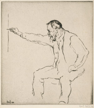 Lot 7325, Auction  110, Orlik, Emil, Ferdinand Hodler an der Staffelei