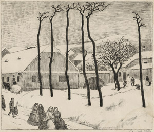 Lot 7328, Auction  110, Orlik, Emil, Winter in Oslawan