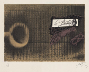 Lot 7401, Auction  110, Tàpies, Antoni, L'etiquette