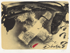 Lot 7402, Auction  110, Tàpies, Antoni, X de tissu