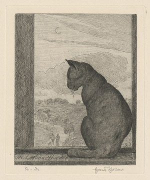 Lot 7404, Auction  110, Thoma, Hans, Die Katze (Abendfrieden)