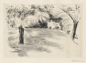 Lot 8208, Auction  110, Liebermann, Max, Garten in Wannsee, mit dem Mädchen auf der Bank