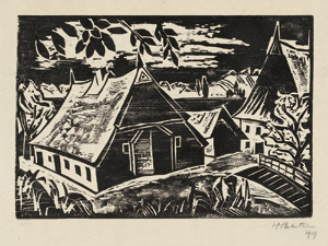 Lot 8269, Auction  110, Pechstein, Hermann Max, Gehöft